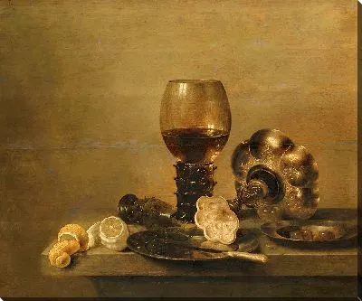 Натюрморт с разбитым стаканом (1642)