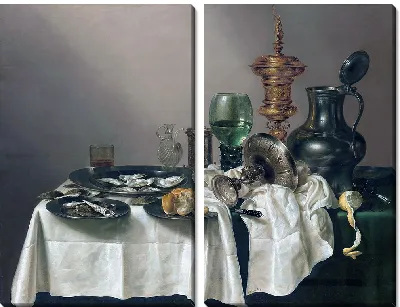 Картина Натюрморт с позолоченной чашей (1635)