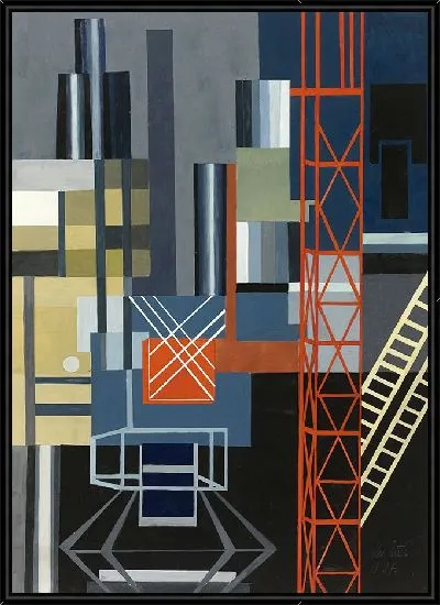 Картина Конструктивистский дизайн сцены (1927)