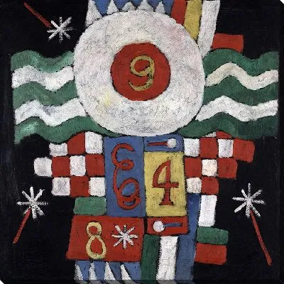 Картина Коллекция цифр, рисунков и букв, увиденных мною в начале войны в Берлине – Военный характер (ок. 1915 г.)