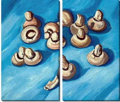 Грибы на синем фоне (1926)