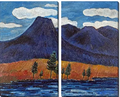 Картина Голубой пейзаж (1942)