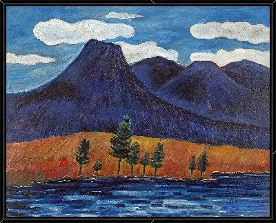 Картина Голубой пейзаж (1942)
