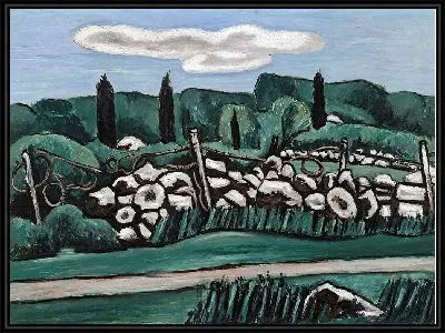 Картина Последние каменные стены, Догтаун (ок. 1936–37)