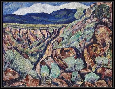Картина Пейзаж, Нью-Мексико (1919 и 1920)