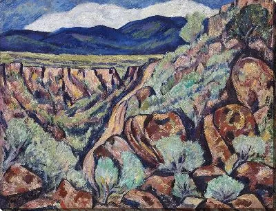 Картина Пейзаж, Нью-Мексико (1919 и 1920)