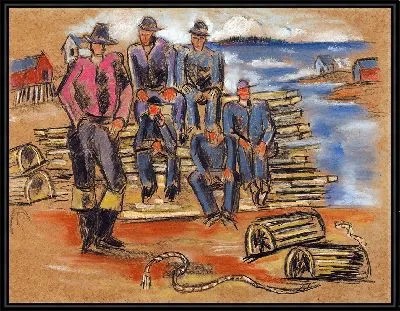 Картина Этюд к «Ловцов Омаров» (1940)