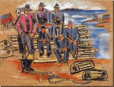 Картина Этюд к «Ловцов Омаров» (1940)