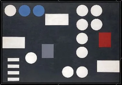 Композиция с наклонами и кругами на фоне Черного моря (1931)