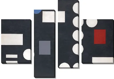 Композиция с наклонами и кругами на фоне Черного моря (1931)