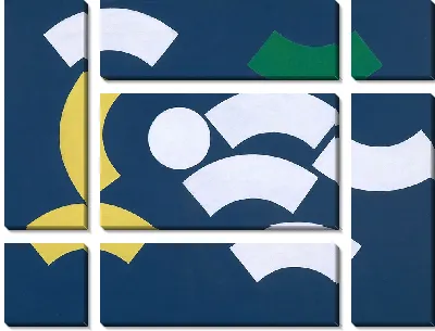 Композиция с кругом и сегментами круга (1935)