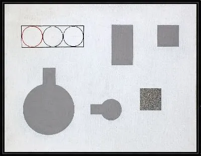 Композиция с контурами и кругами (1930)