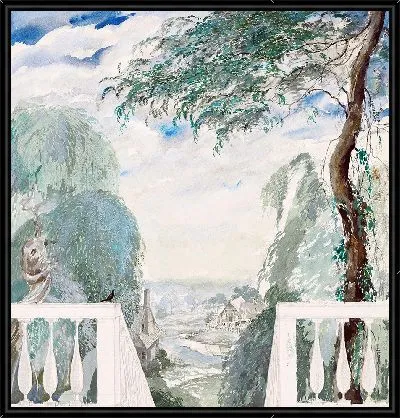 Вид на деревню с террасы (1933)