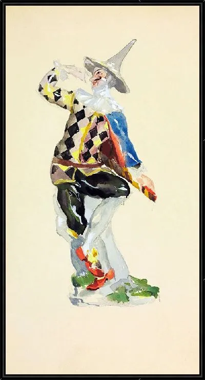 Картина Эскиз костюма шута №2 (1935)