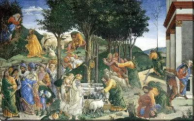 Картина Испытания Моисея