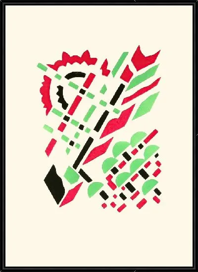 Картина Цветы, текст и двадцать шесть цветных пластин, табл. №14