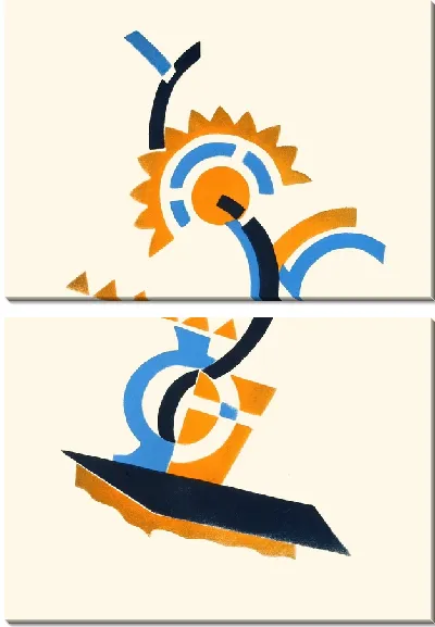 Картина Цветы, текст и двадцать шесть цветных пластин, табл. №25