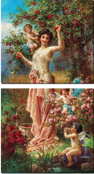 Картина Аллегория лета с посланниками любви