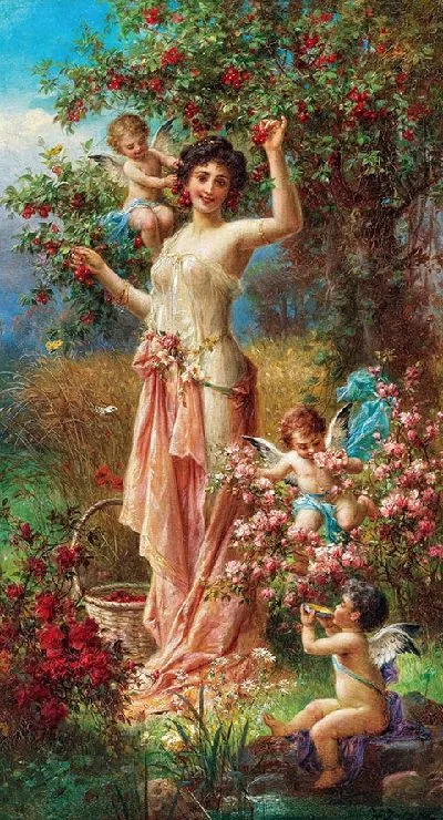 Картина Аллегория лета с посланниками любви