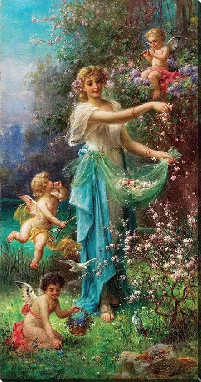 Картина Аллегория весны с Купидоном