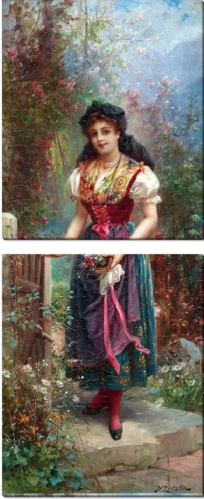 Картина В церкви