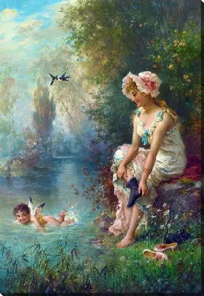 Картина Любовь на берегу реки