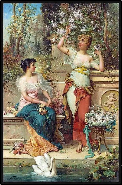 Картина Две дамы в парке