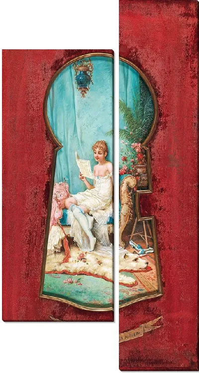 Картина Посмотрел в замочную скважину (2)