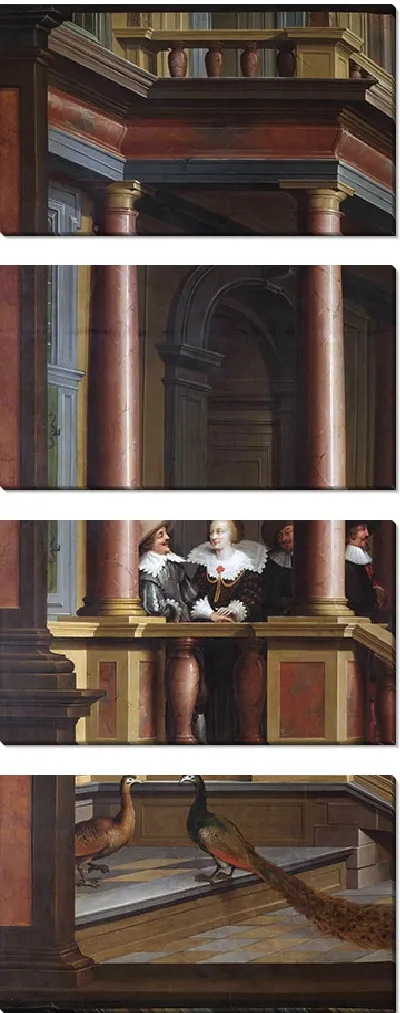 Картина Семичастная декоративная последовательность; наружная лестница (1630 - 1632) (2)