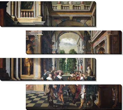 Картина Семичастная декоративная последовательность; Галерея (1630 - 1632)