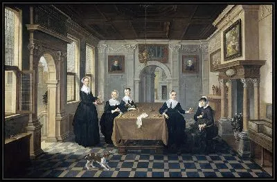 Пять дам в интерьере (ок. 1630 - ок. 1652)