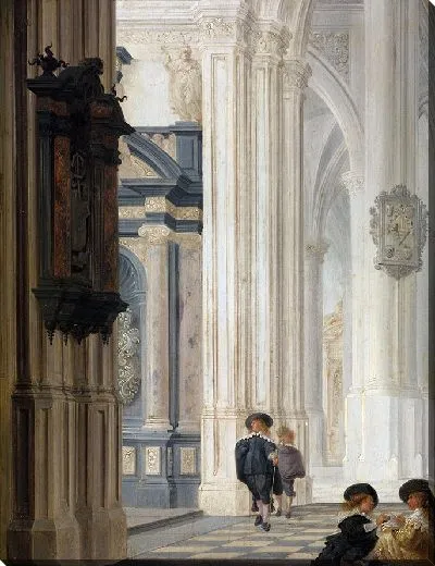 Картина Интерьер церкви (1635 г.)