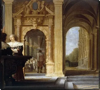 Картина Галантная сцена во дворце (1630–1636)