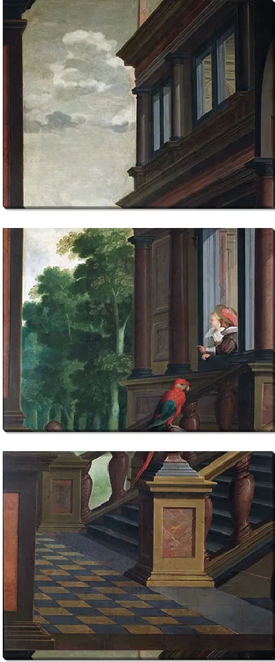 Картина Семичастная декоративная последовательность; наружная лестница (1630 - 1632)