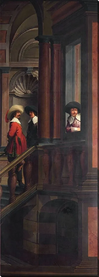 Картина Семичастная декоративная последовательность; наружная лестница (1630 - 1632) (3)