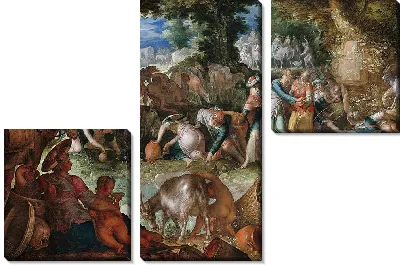 Картина Моисей, ударяющий по скале (1624 г.)