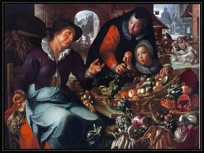 Продавец фруктов и овощей