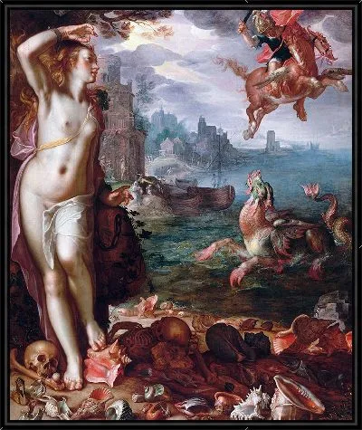 Картина Персей освобождает Андромеду (1611)