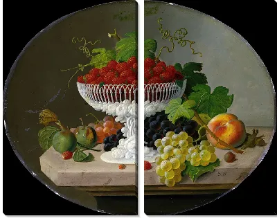 Картина Натюрморт с клубникой в ​​компоте (1865–70)