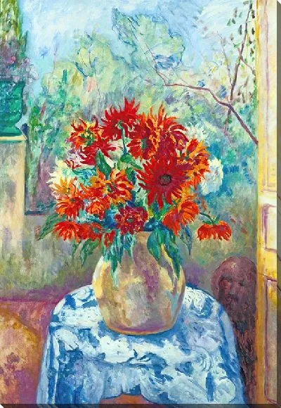 Картина Георгины на террасе де Л'Устале, Сен-Тропе (1923)