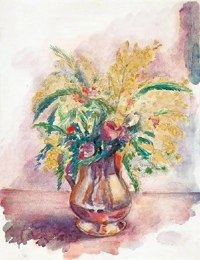 Картина Анемоны и мимозы (1943)