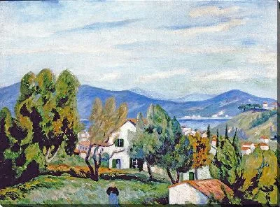 Картина Сен-Тропе и Дом Вильдрака