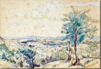 Картина Папский дворец - Авиньон (1927 г.)