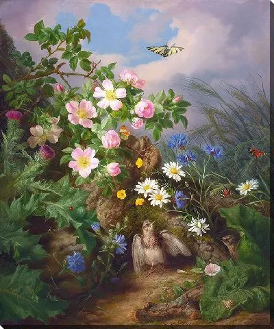 Картина Натюрморт с птицами