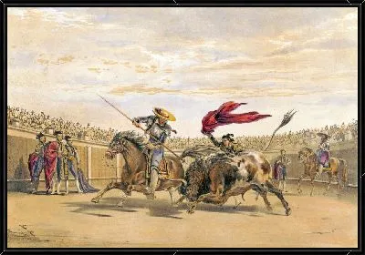 Картина Бык, следующий за атакой (1860-1870)