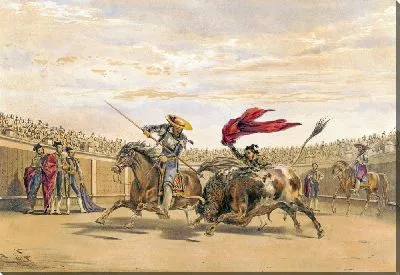 Картина Бык, следующий за атакой (1860-1870)