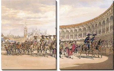 Картина Въезд тореро в процессию (1860-1870)
