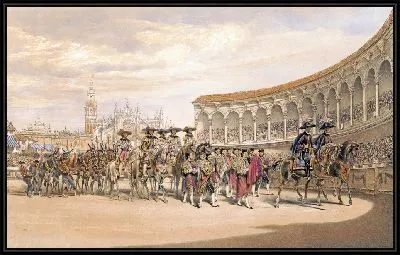 Картина Въезд тореро в процессию (1860-1870)