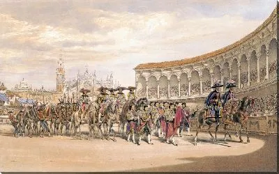 Картина Въезд тореро в процессию (1860-1870)