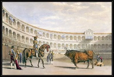 Картина Пикадор бросает вызов быку (1860-1870)